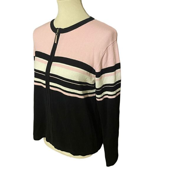 Dress Barn  Full Zip Multi Color Long Sleeve Cardigan S-NWOT - Picture 7 of 9